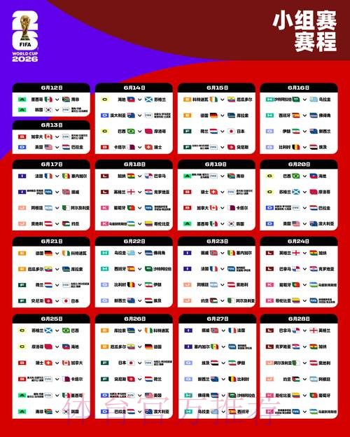 2026世界杯英格兰内马尔比赛时间全解析 2026世界杯英格兰内马尔比赛时间全解析